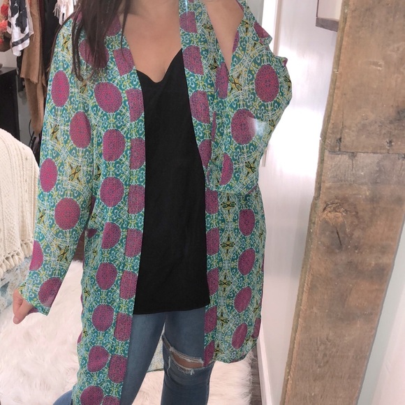 Honey Belle medium oversized floral boho kimono - Picture 1 of 6